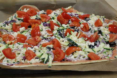 Flammkuchen veg.